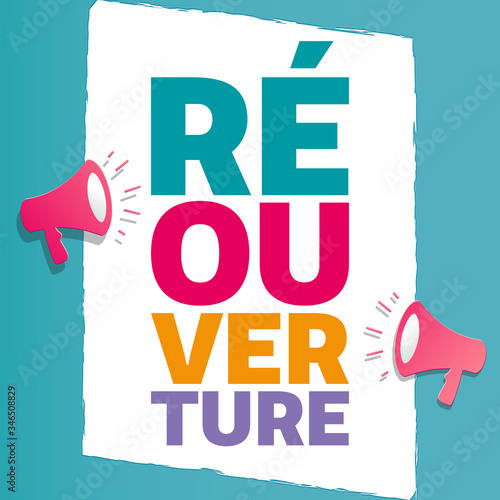 French Reopening label illustration