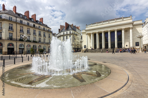 View of Nantes in Loire valley (France)