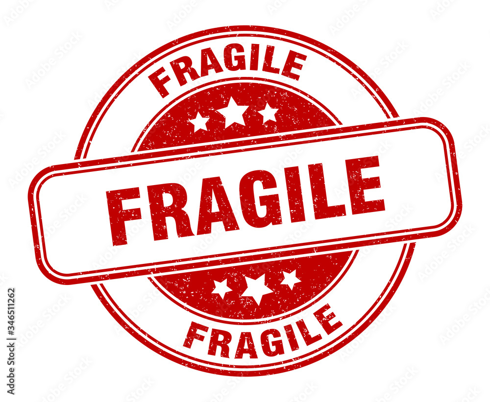 fragile stamp. fragile round grunge sign. label fragile stamp. fragile round grunge sign. label