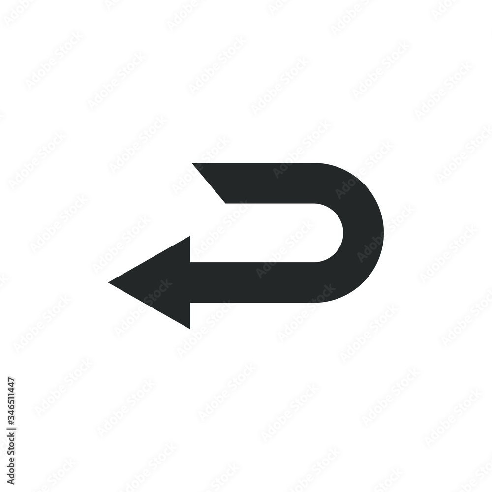 Simple icon of a enter button isolated on white background Simple icon of a enter button isolated on white background