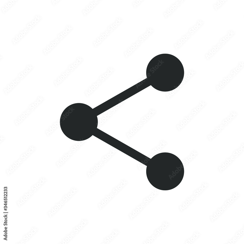 Share icon isolated on white background Share icon isolated on white background