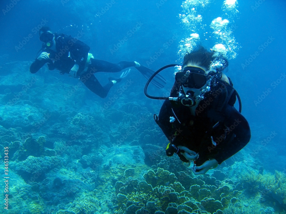 scuba diver underwater scuba diver underwater