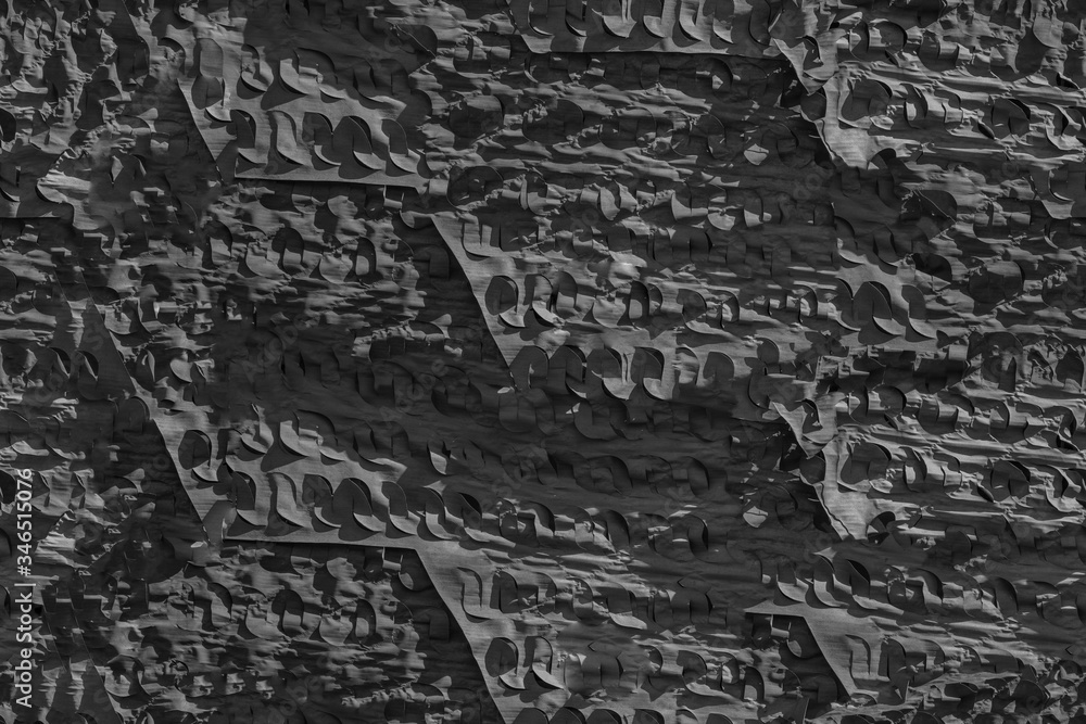 porous uneven surface of interconnected pieces gray, seamless texture