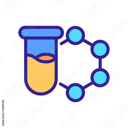 blood test tubes icon vector. blood test tubes sign. color symbol illustration