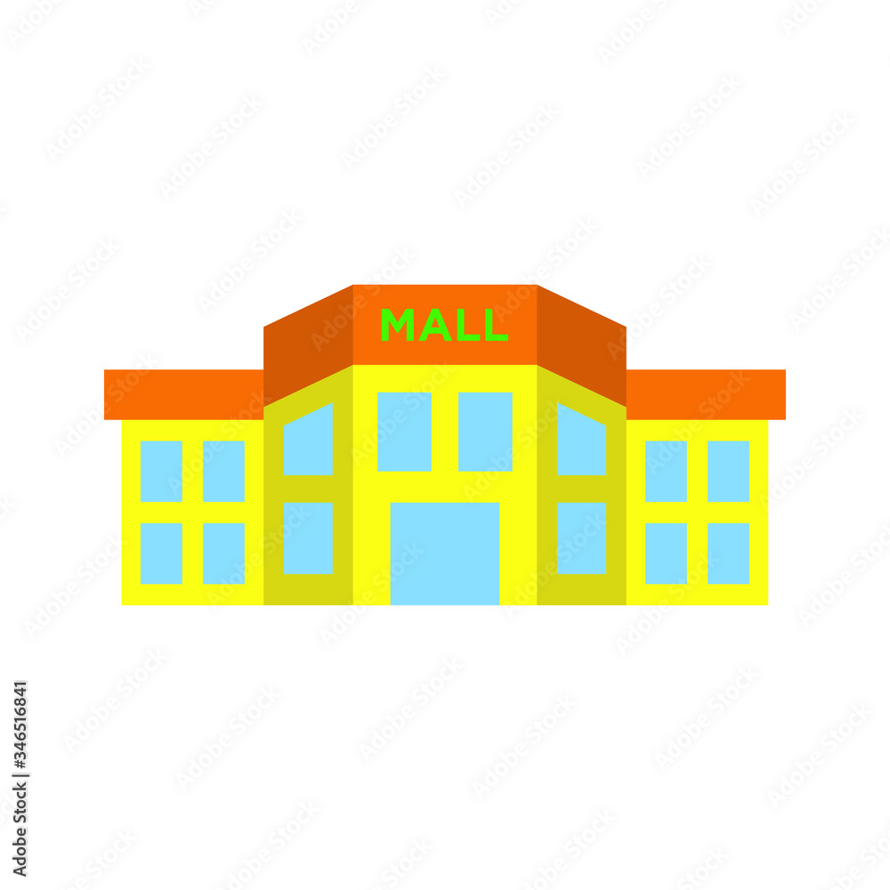 Mall building icon Mall building icon