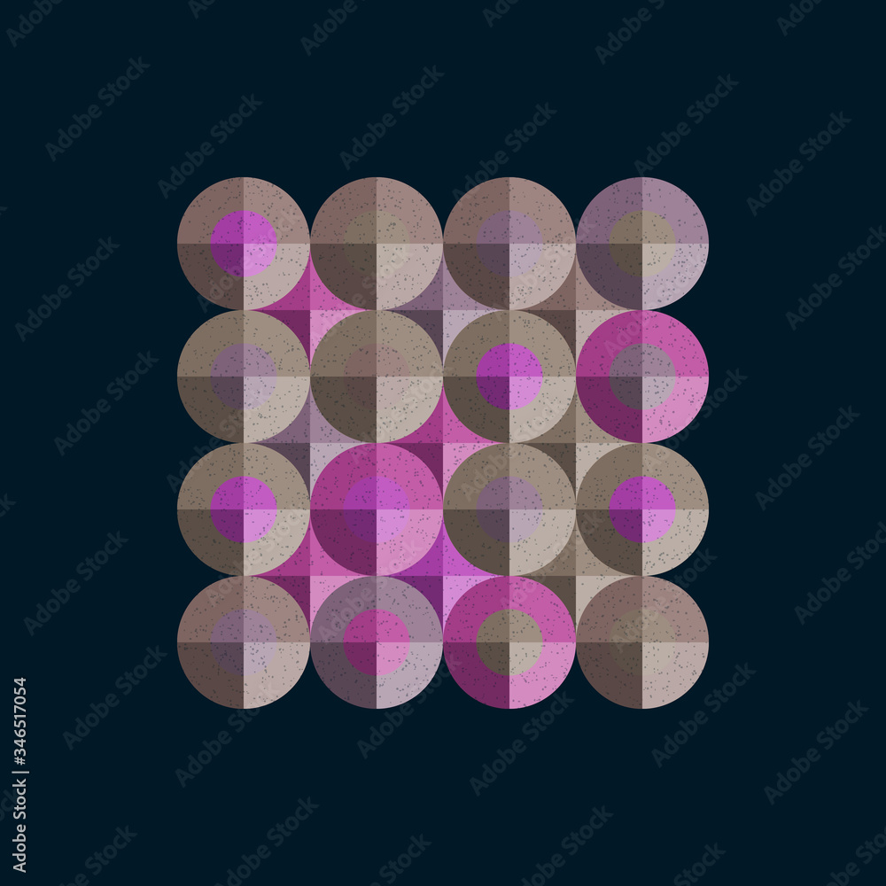 Fototapeta premium Colour Dots Universe Logo art design illustration