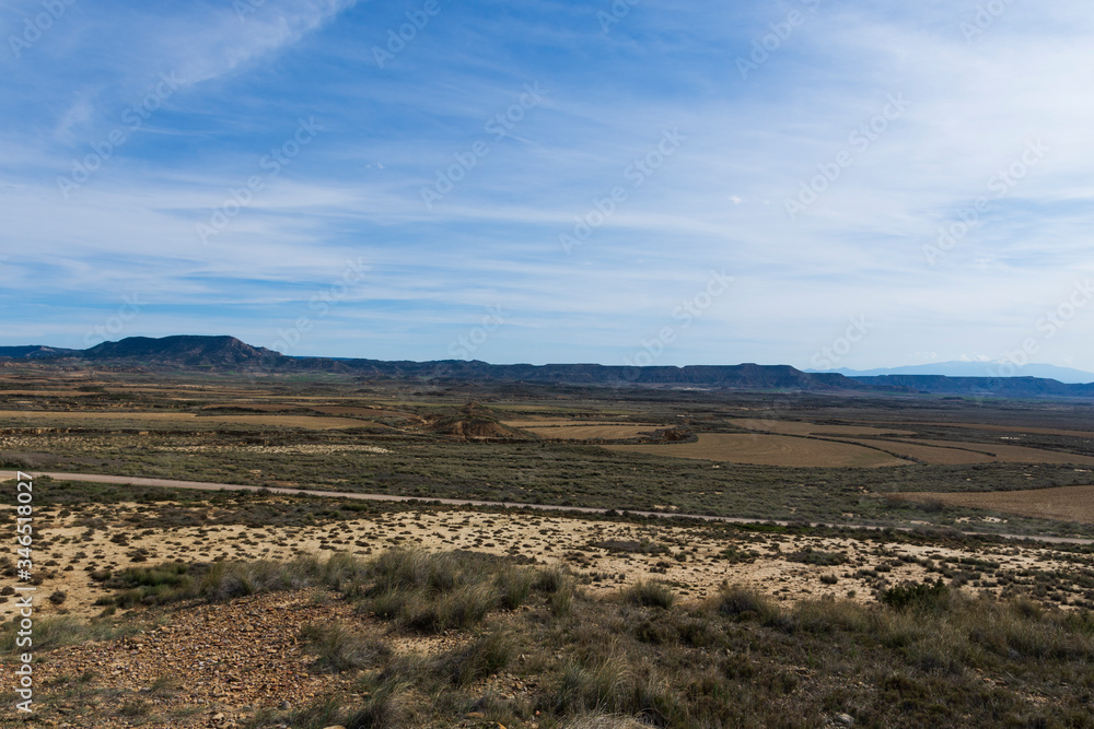 Naklejka premium bardenas reales natural park in navarra, spain