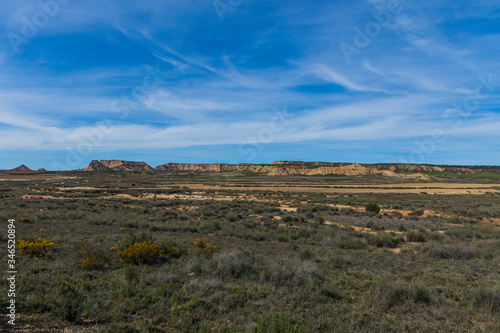 bardenas reales natural park in navarra, spain