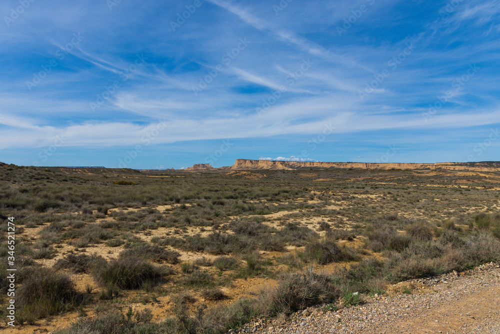 bardenas reales natural park in navarra, spain