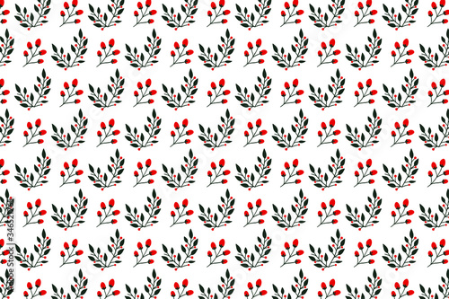 seamless pattern with leaves vector background red and white color cool covers scrapbooking invitation fabric mug design positive pattern beautiful