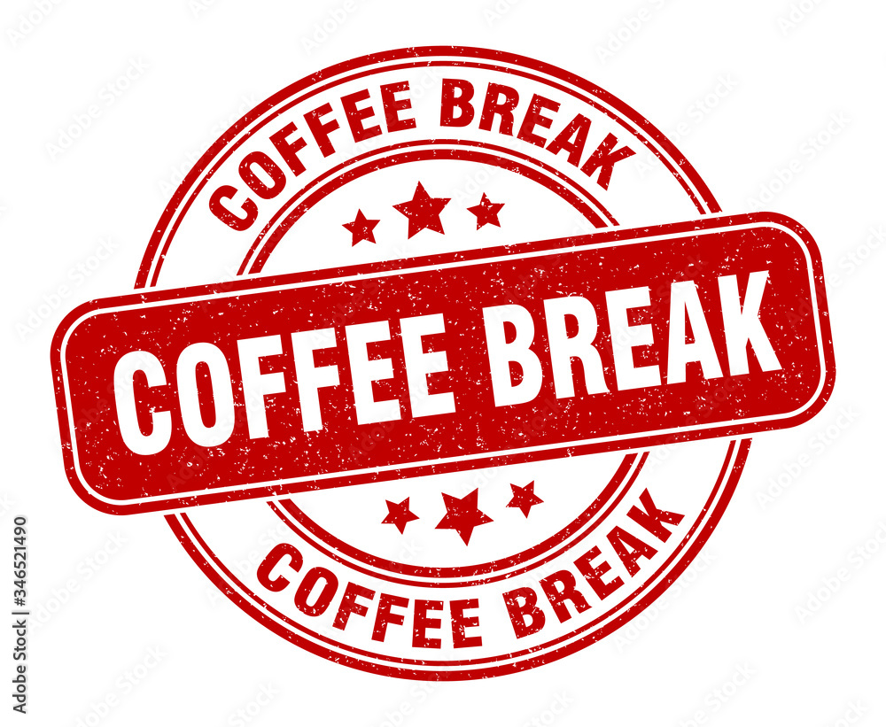 coffee break stamp. coffee break label. round grunge sign coffee break stamp. coffee break label. round grunge sign