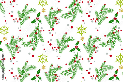 christmas seamless pattern with poppies leaves snow green red gold holiday pattern frost fabulous mug frames invitation stickers project spacious pattern