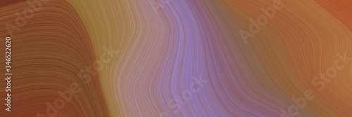 creative decorative waves design with sienna, antique fuchsia and pastel purple colors