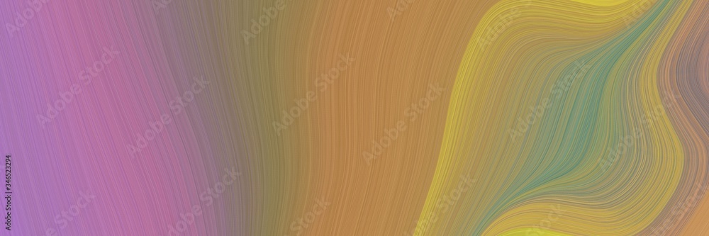 beautiful colorful curves background with gray gray, peru and pastel purple colors
