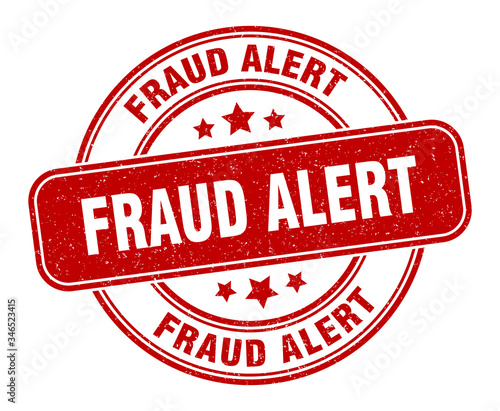 fraud alert stamp. fraud alert label. round grunge sign