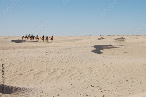 sand dunes in the sahara desert in africa