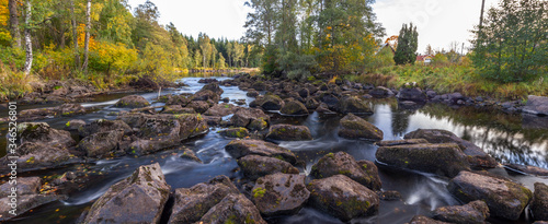 Bridge over Årån river on Årån natural reserve	