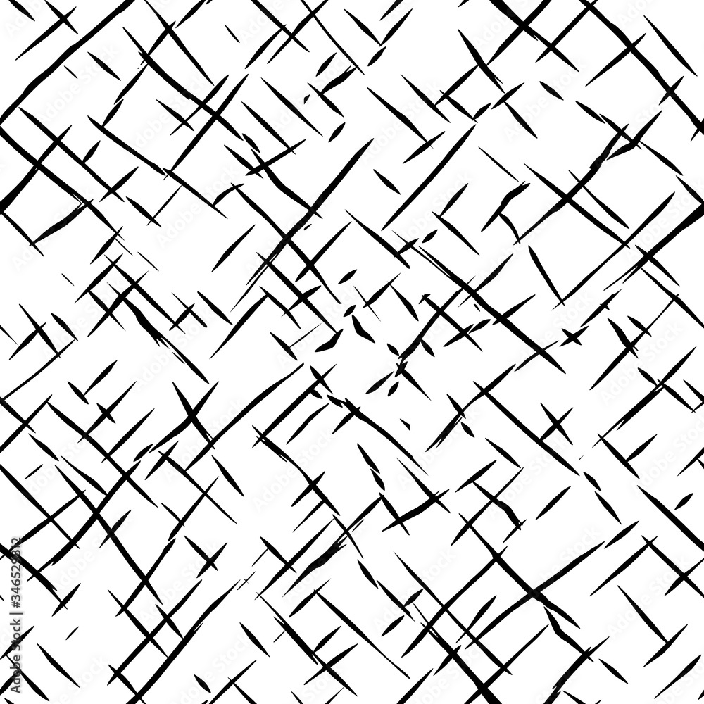 Seamless pattern. Intersecting shapeless lines and dashes, diagonal structure. Vector design. Seamless pattern. Intersecting shapeless lines and dashes, diagonal structure. Vector design.