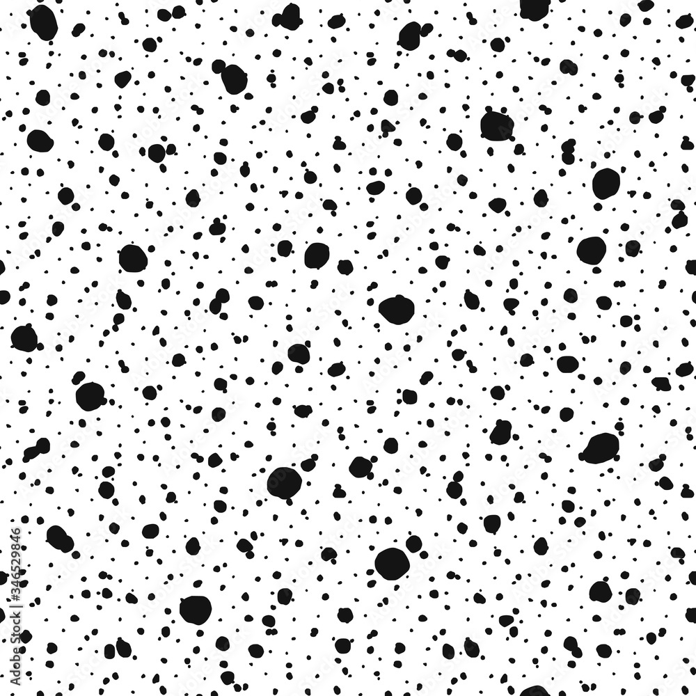 Seamless pattern. Shapeless circles and dots of different sizes. Seamless pattern. Shapeless circles and dots of different sizes.