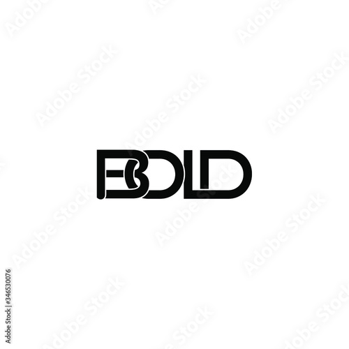 bold typography letter monogram logo design