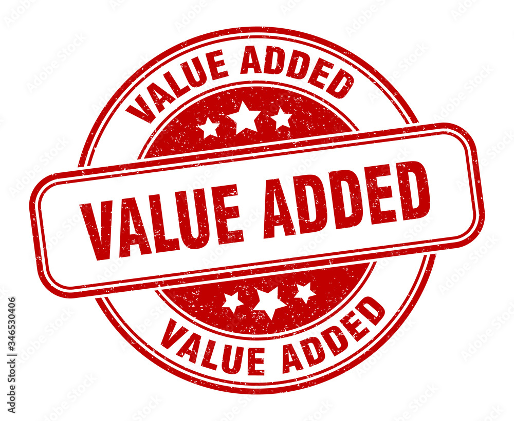 value added stamp. value added round grunge sign. label value added stamp. value added round grunge sign. label