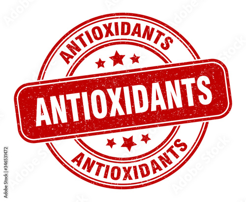 antioxidants stamp. antioxidants label. round grunge sign