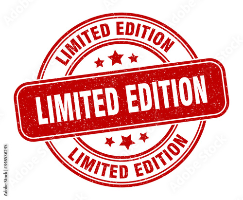 limited edition stamp. limited edition label. round grunge sign