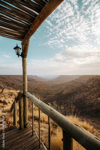 Looking down into the Klip river valley from Grootberg Lodge.