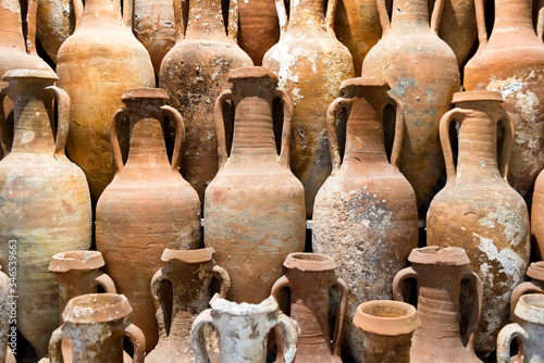 Tableau sur toile antique terracotta amphoras dated from fifth century common era