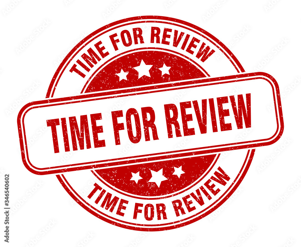 time for review stamp. time for review round grunge sign. label time for review stamp. time for review round grunge sign. label
