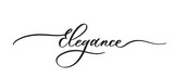 Elegance typography lettering quote, brush calligraphy banner with  thin line.