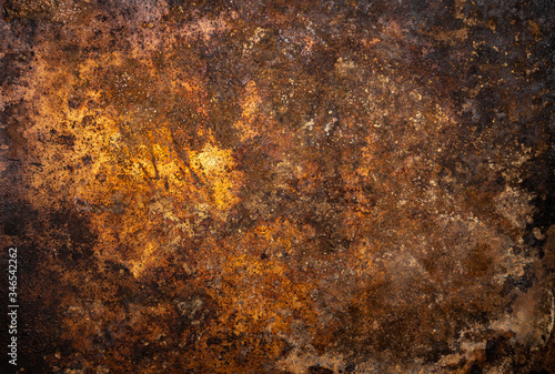 Background of rusty iron sheet