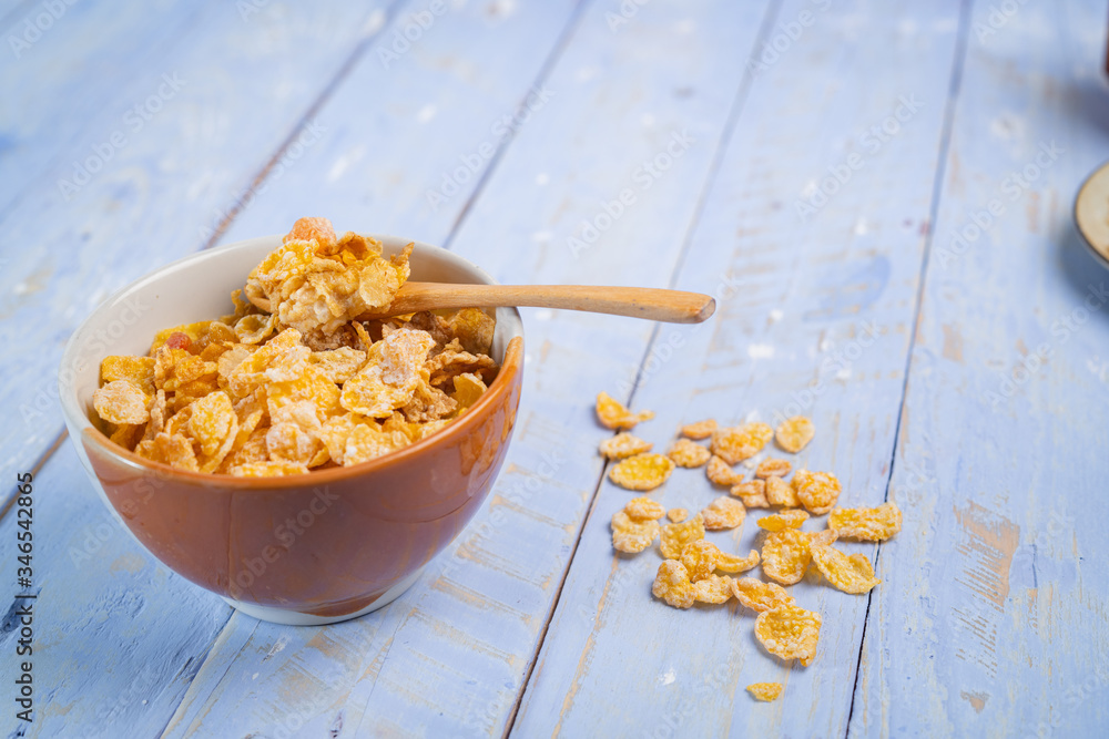 Breakfast cereal on the table Breakfast cereal on the table
