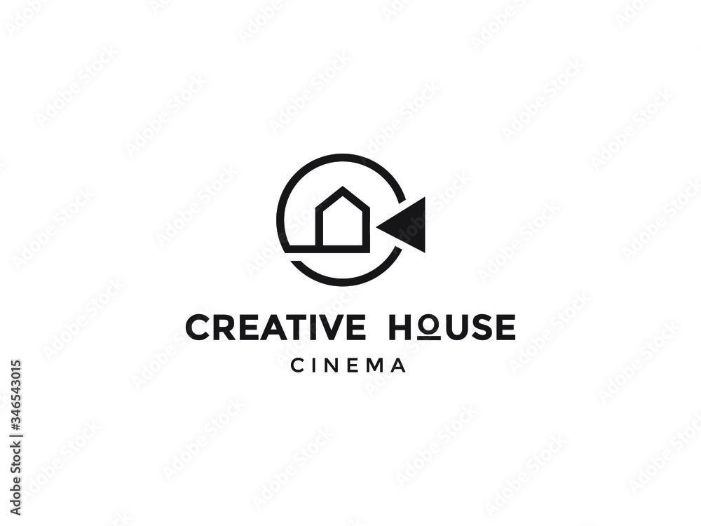 letter c with House and Film Stripes for Movie Production Logo Design
letter c with House and Film Stripes for Movie Production Logo Design
