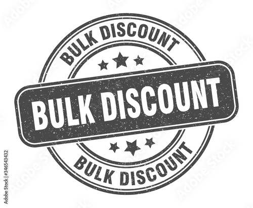 bulk discount stamp. bulk discount label. round grunge sign