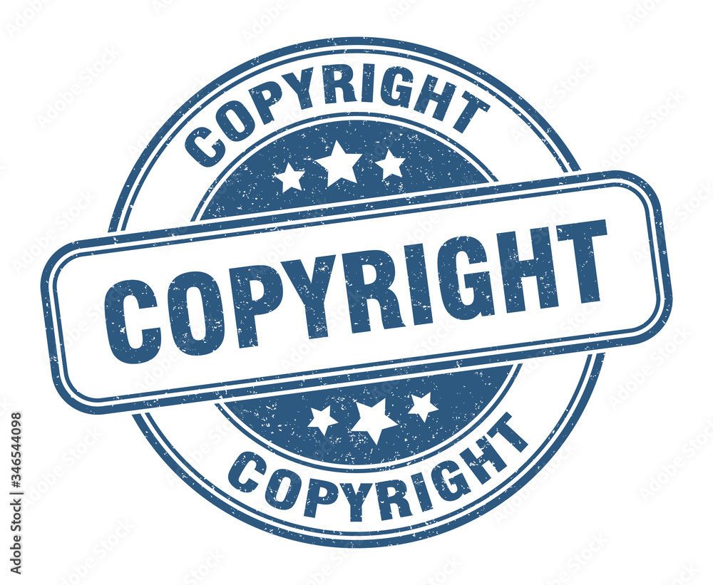 Fototapeta premium copyright stamp. copyright round grunge sign. label