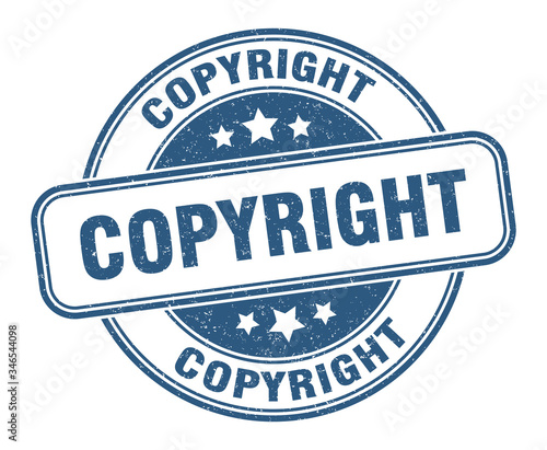 copyright stamp. copyright round grunge sign. label