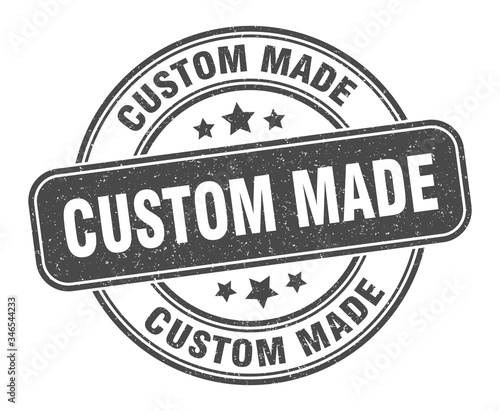 custom made stamp. custom made label. round grunge sign