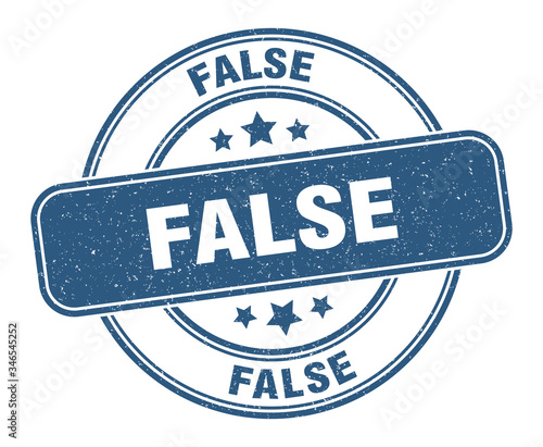 false stamp. false label. round grunge sign