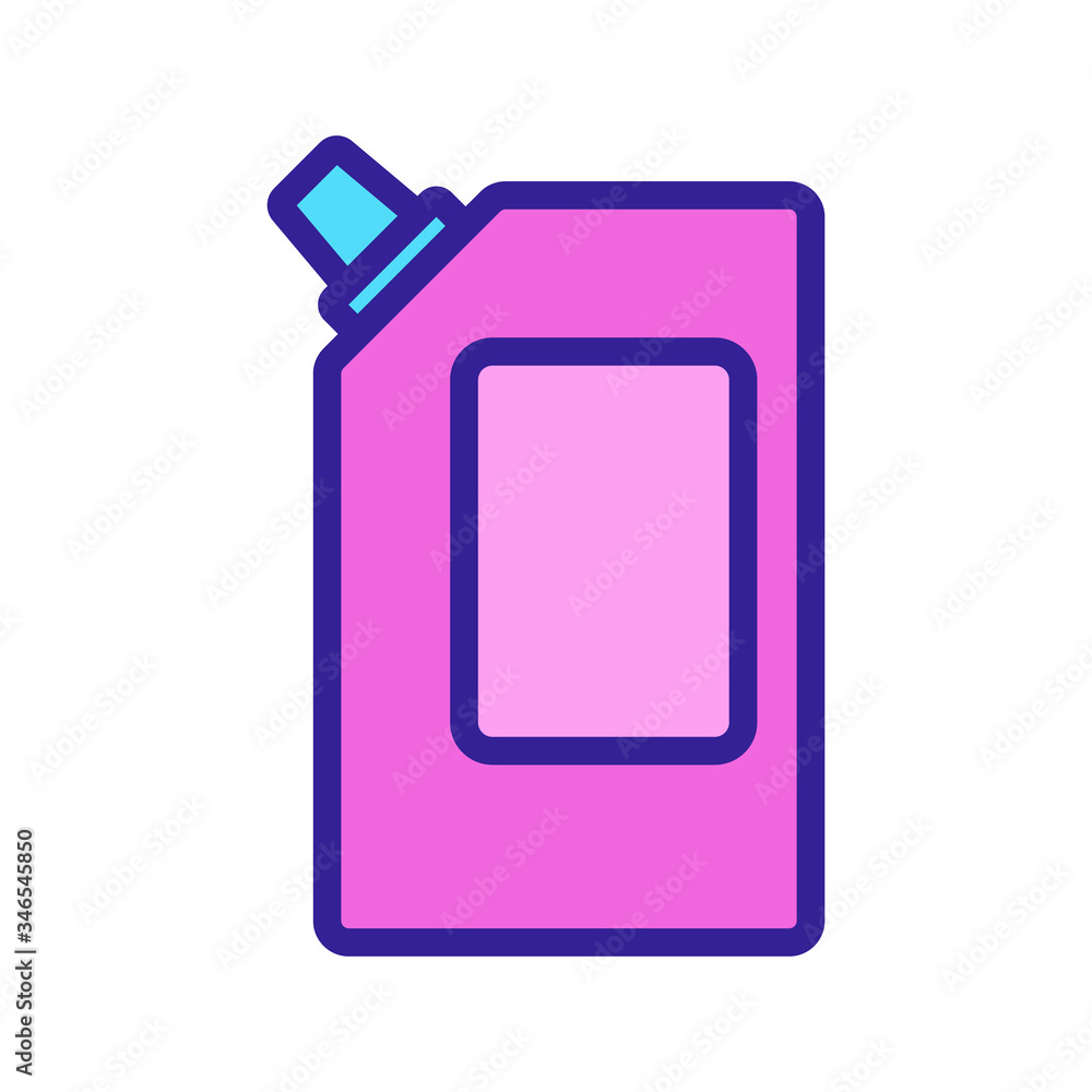 ketchup in package icon vector. ketchup in package sign. color symbol illustration ketchup in package icon vector. ketchup in package sign. color symbol illustration