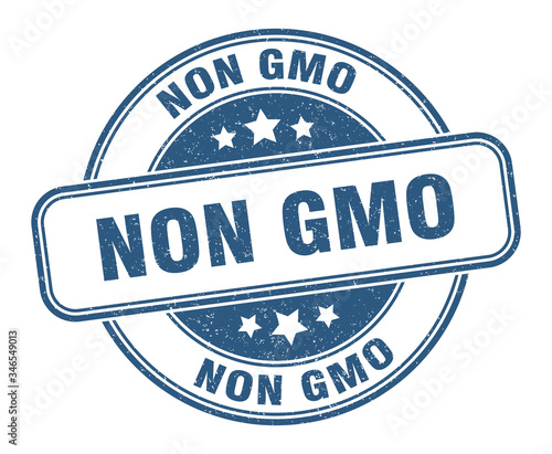 non gmo stamp. non gmo round grunge sign. label