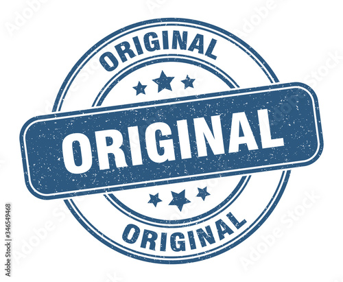 original stamp. original label. round grunge sign
