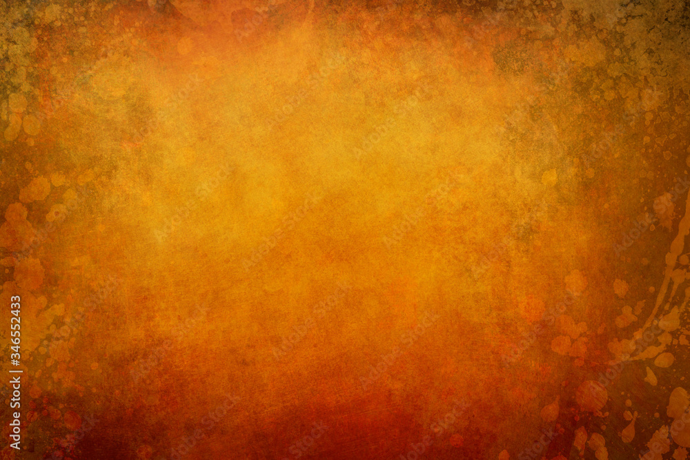 orange grunge  background with stains