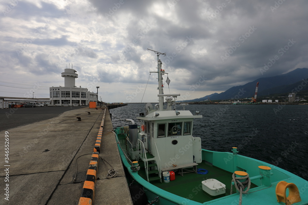 Naklejka premium ship in the port