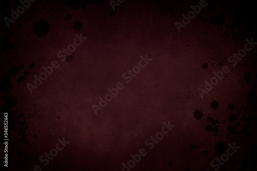 dark red grungy abstract background with dry blood stains photo