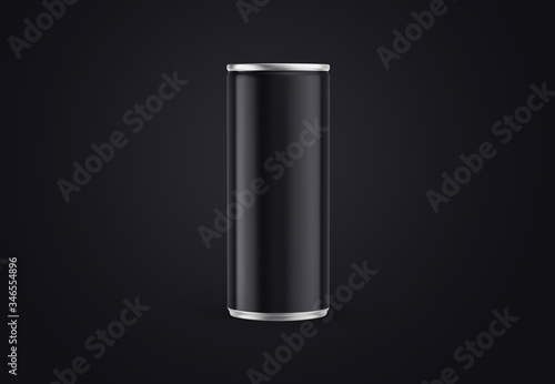 Aluminum slim can isolated on background. Soda can mock up good use for design drink, beer, soda, juice, water or alcohol.