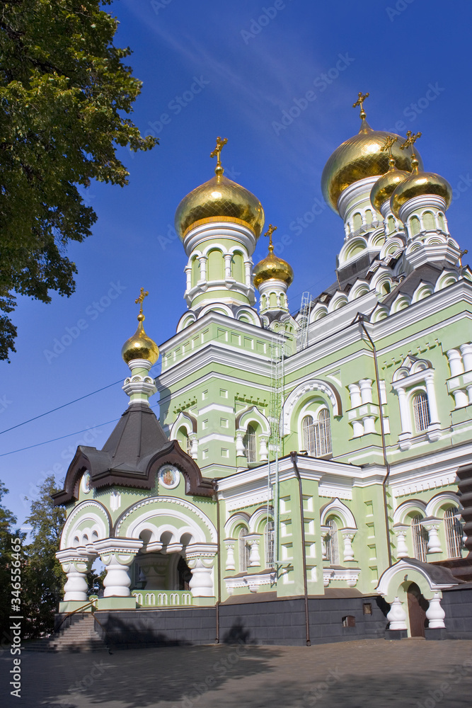 St. Nicholas Cathedral of Pokrovsky Monastery in Kyiv, Ukraine