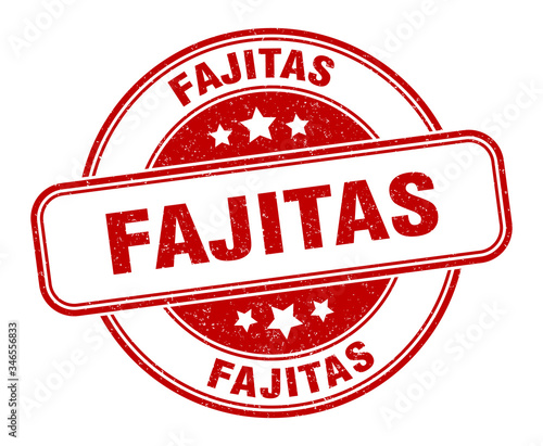 fajitas stamp. fajitas round grunge sign. label