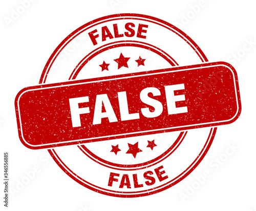 false stamp. false label. round grunge sign