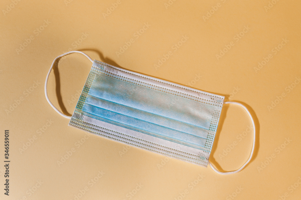 Isolated face mask.